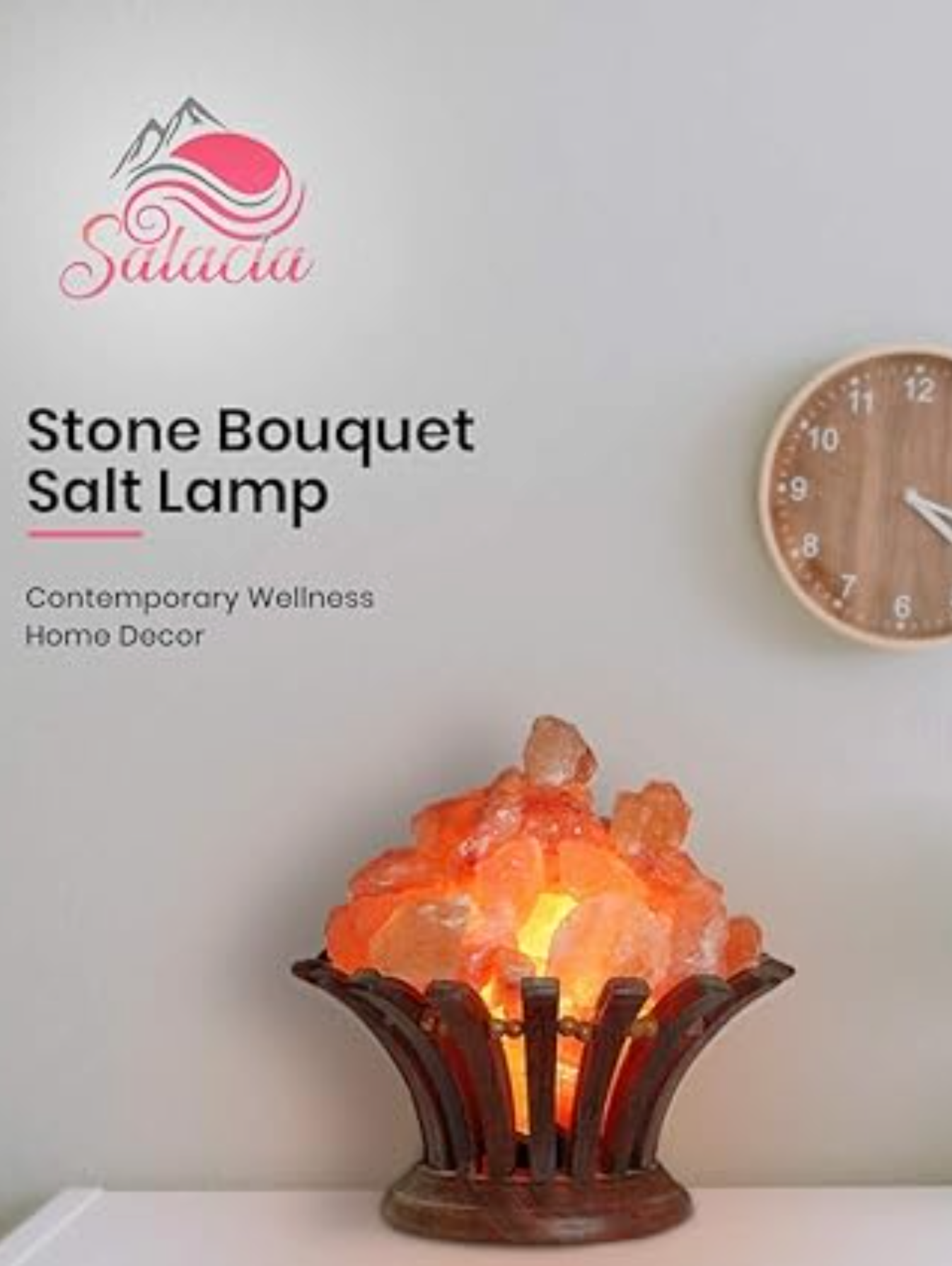 Himalayan Salt Lamp Bowl - Stone Bouquet