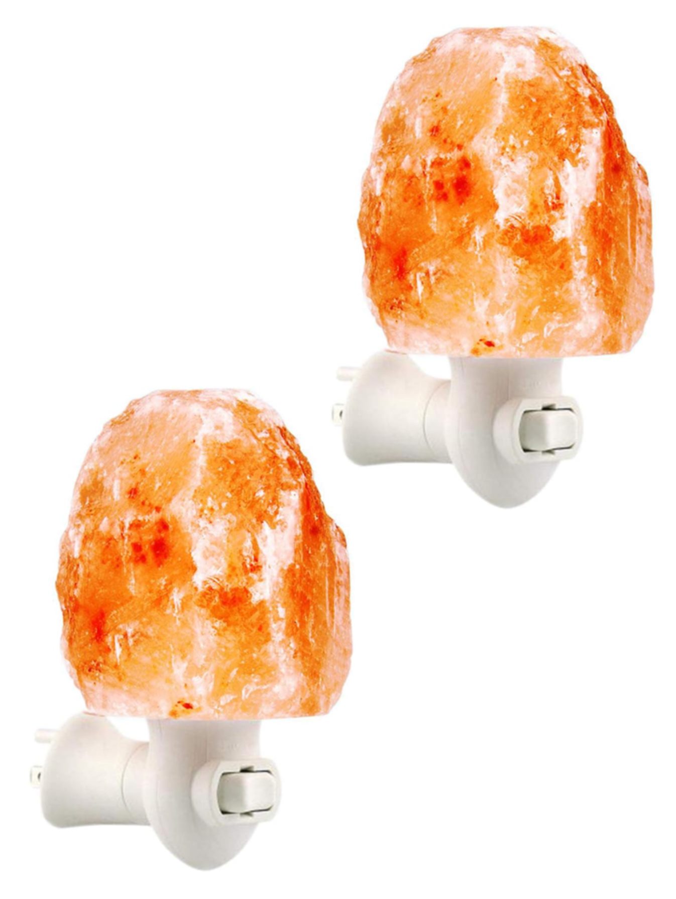 Himalayan Rock Salt Plug in Night Light Lamp Bulb | 2-Pack