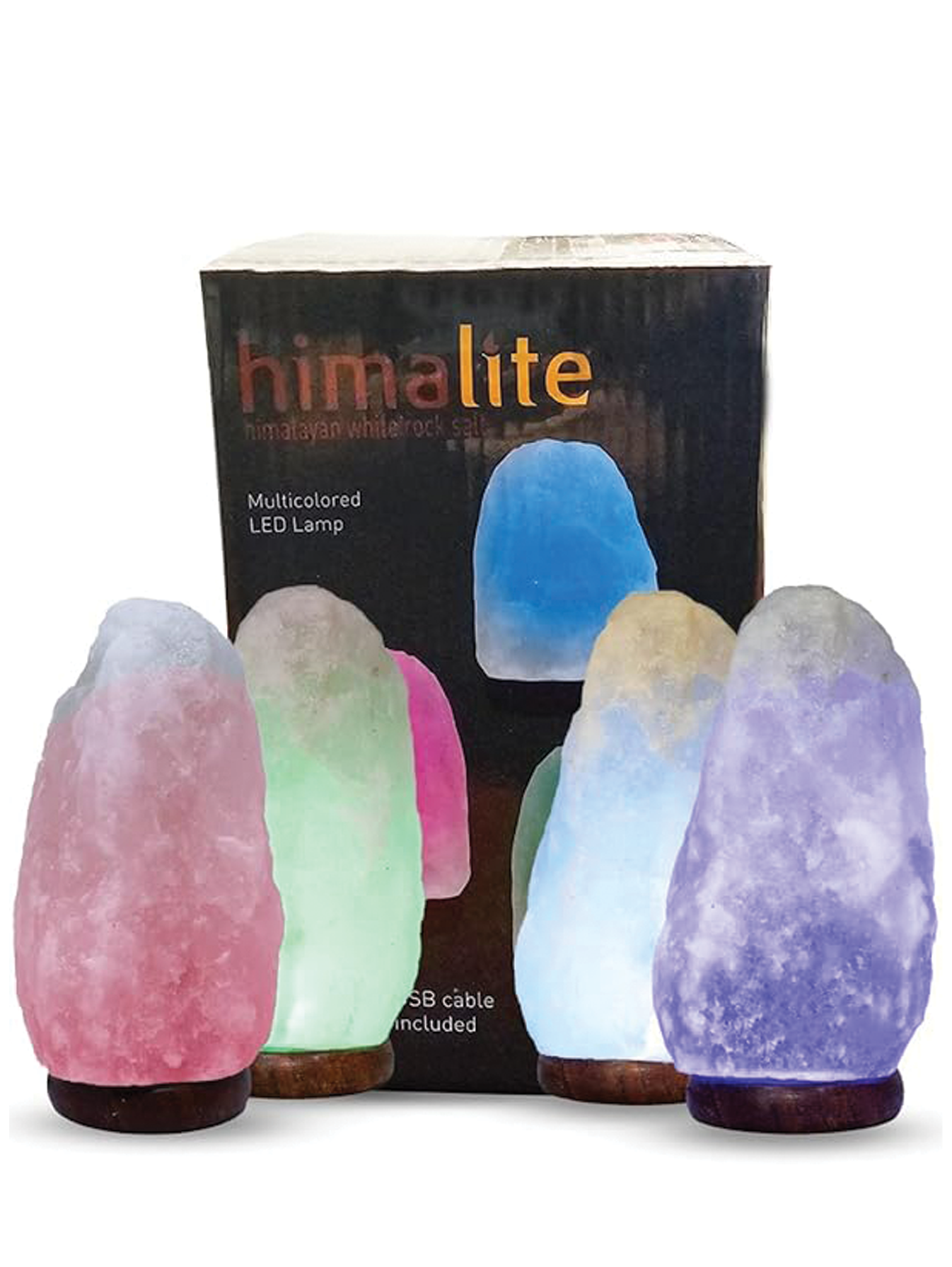 ‎LED White-Color Changing Pure Himalayan Salt Lamp