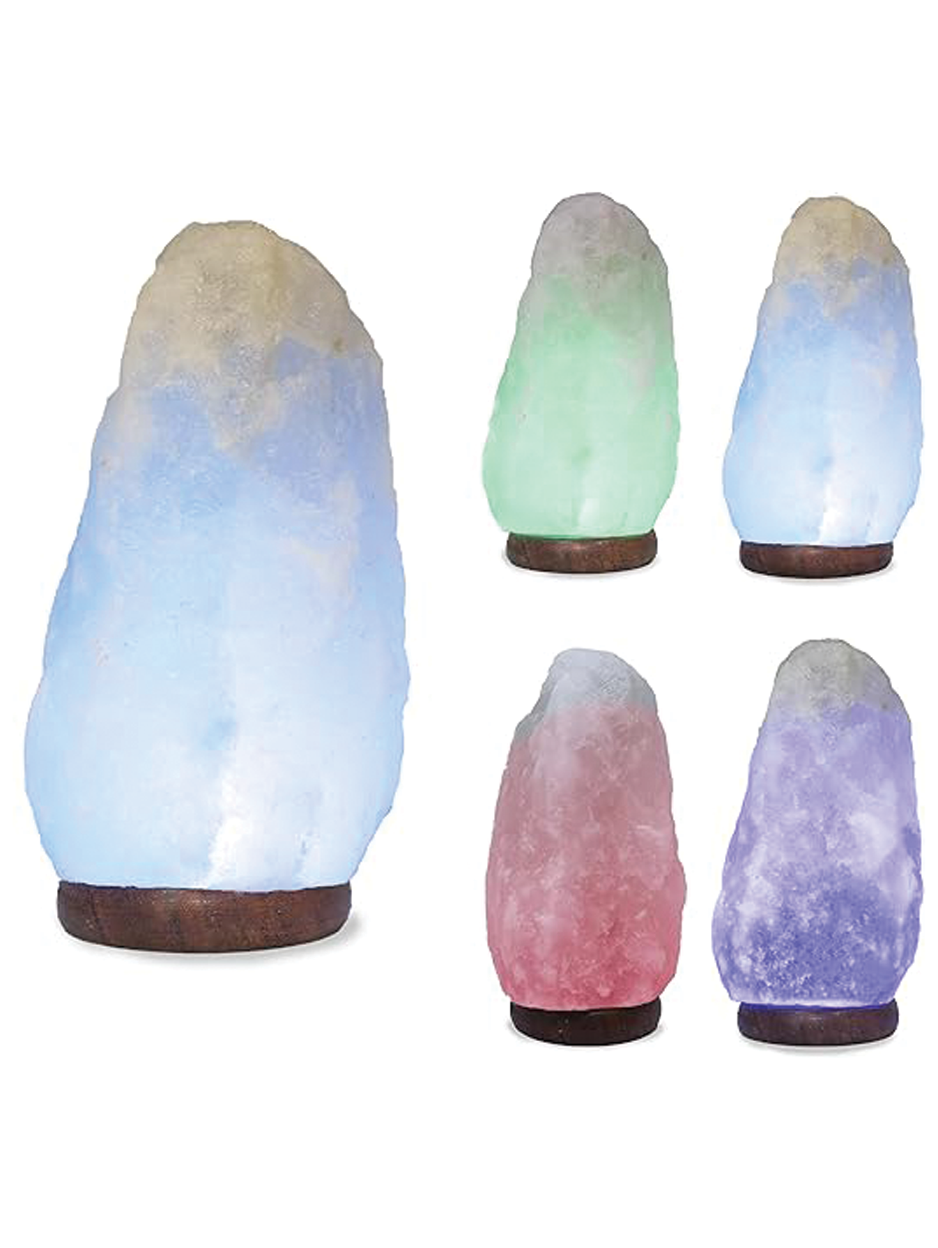 ‎LED White-Color Changing Pure Himalayan Salt Lamp