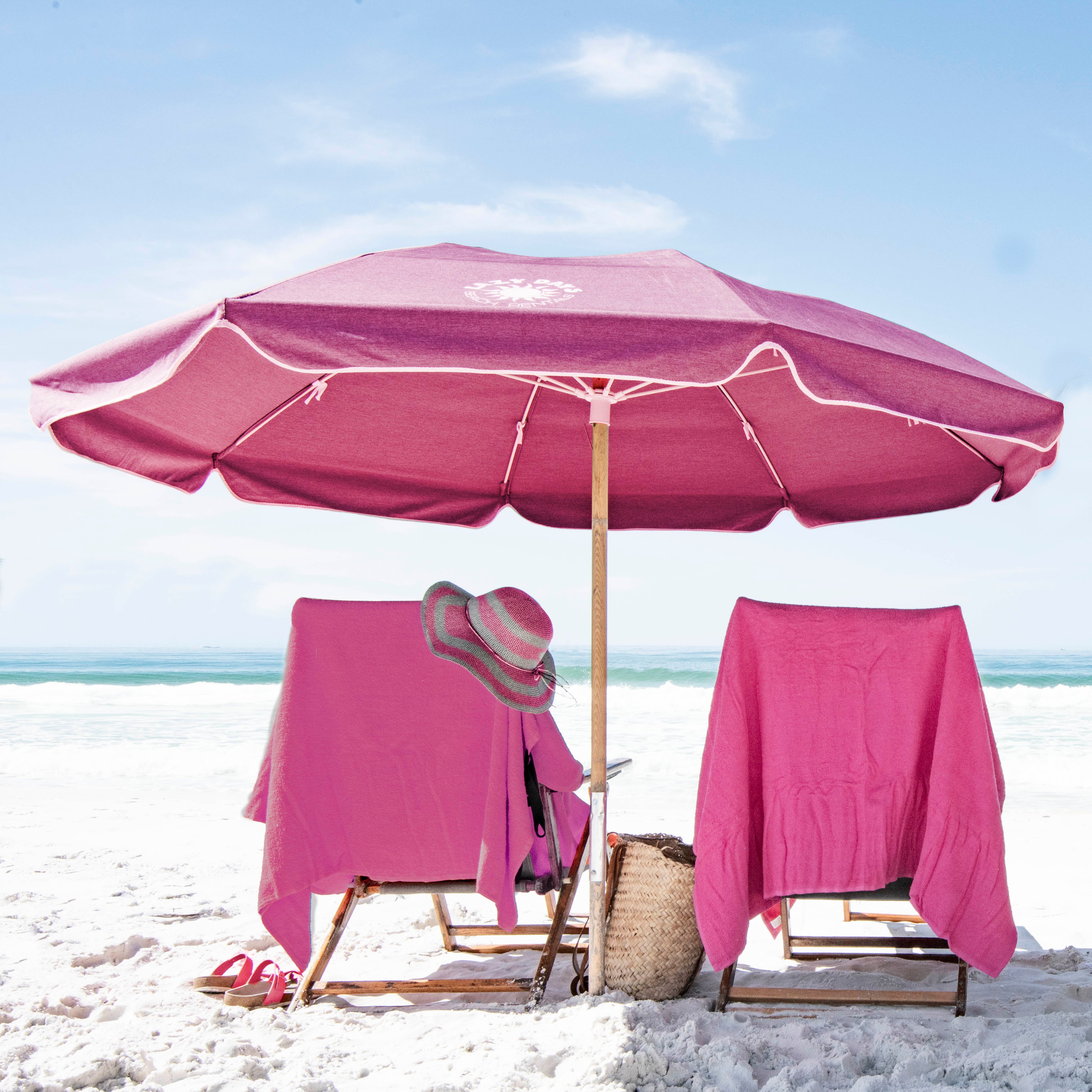 Pink Microfiber Beach Towel - Super Thick and Absorbent