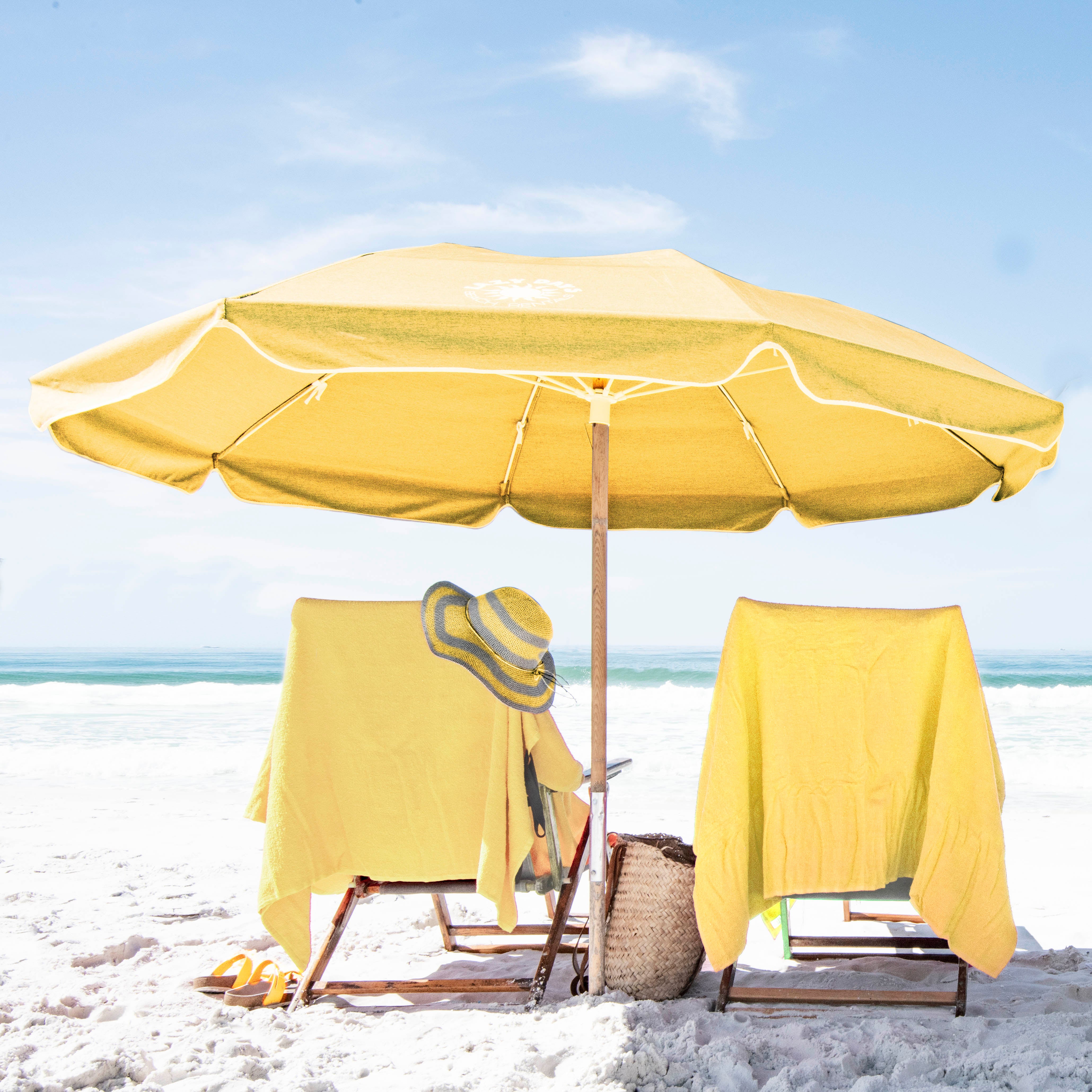 Yellow Microfiber Beach Towel - Super Thick and Absorbent